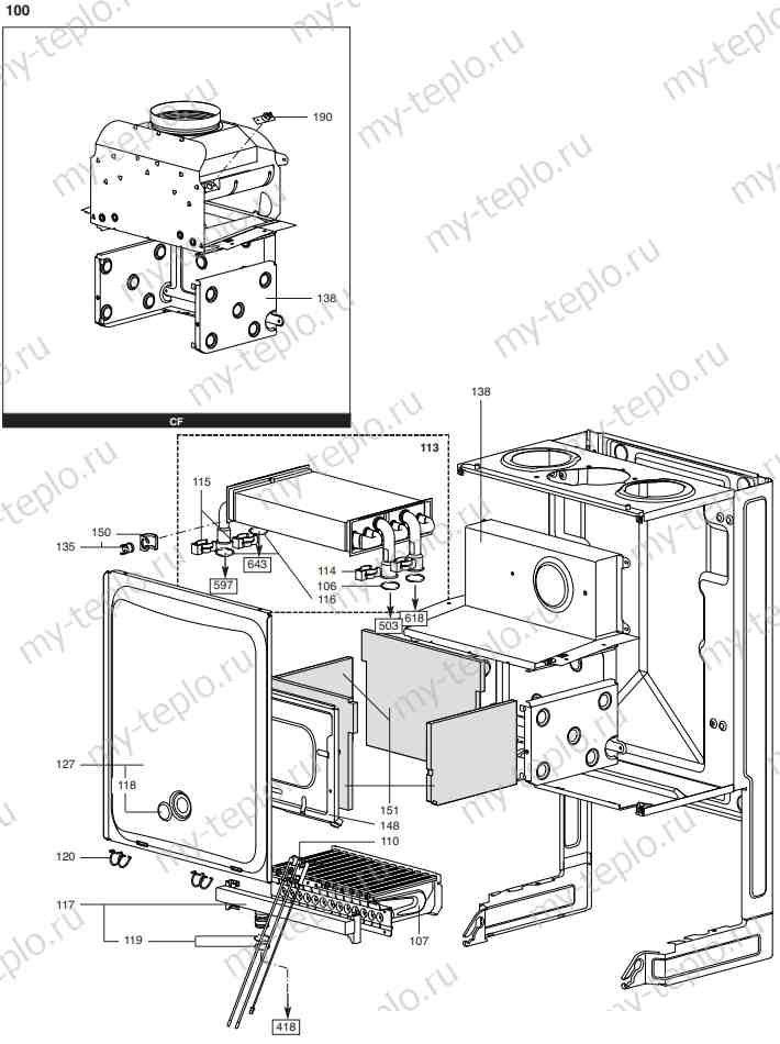 Запчасти Ariston EGIS 24 FF купить в Мурманске