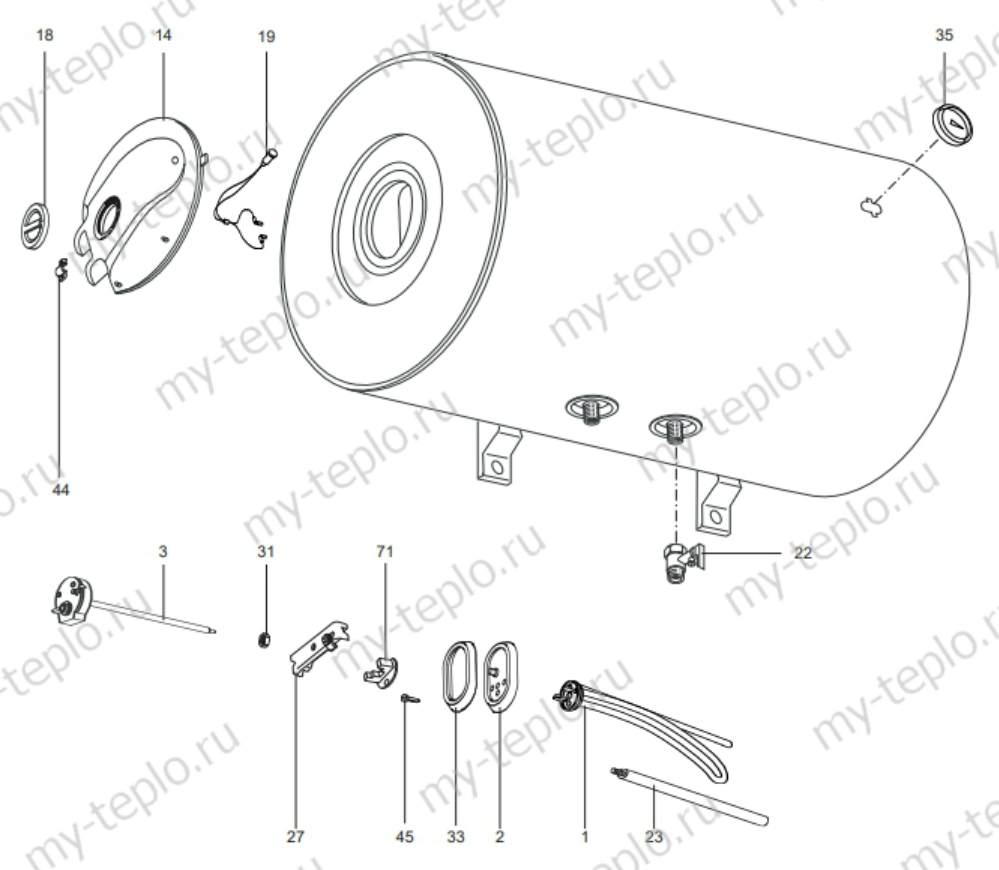 Запчасти Ariston SG 80 H купить в Мурманске