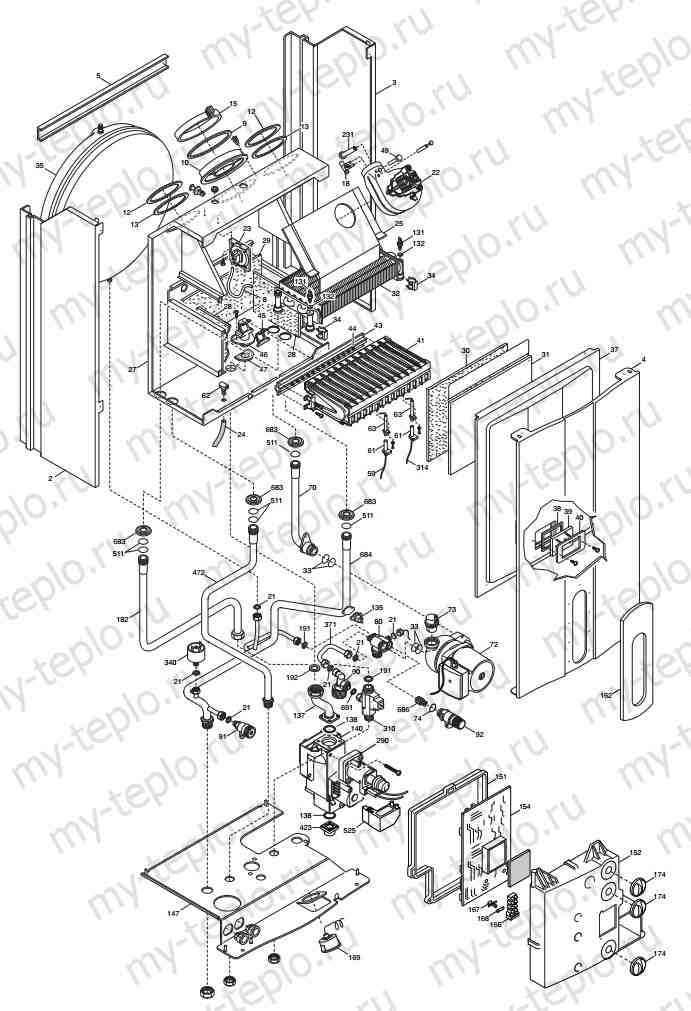 Купить запчасти Baxi Main Digit 240fi в Мурманске