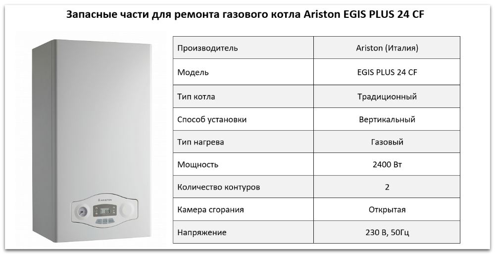 Купить запчасти Ariston EGIS PLUS 24 CF в Мурманске