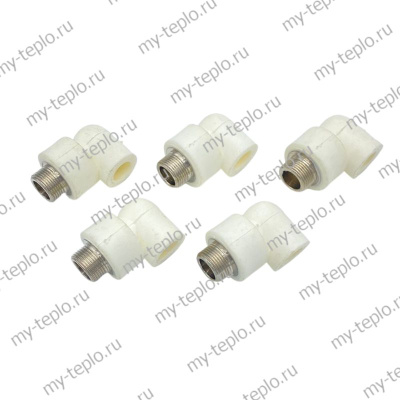 Угол полипропиленовый комбинированный 20-3/4